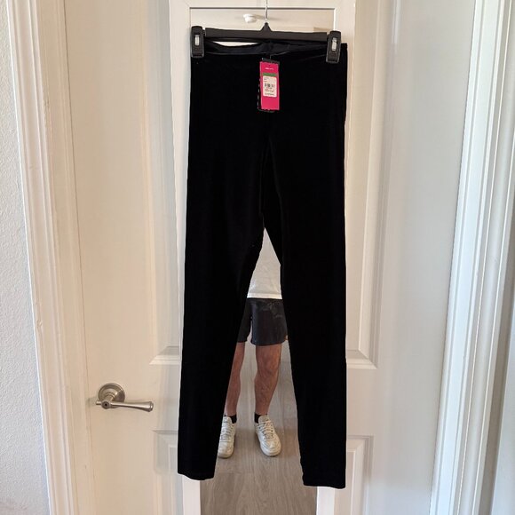 Commando Black Velvet Perfect Control Leggings Size L NWT - Picture 1 of 3